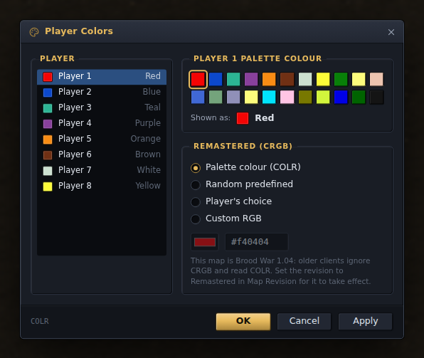 Player Colors