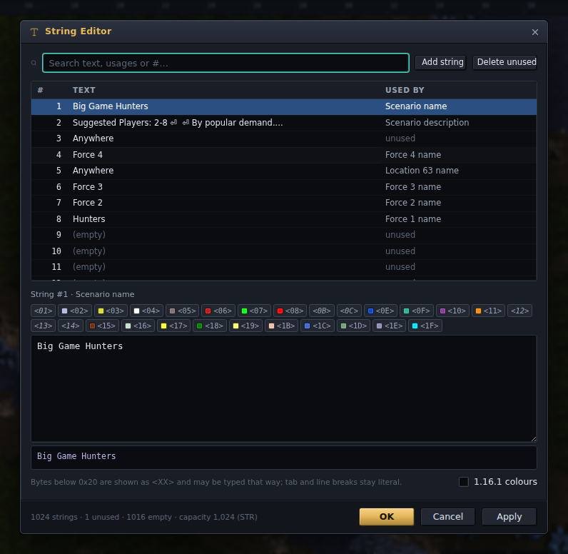 The String Editor